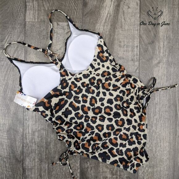 Charmleaks Ring Back Leopard One Piece Size M - Picture 4 of 4
